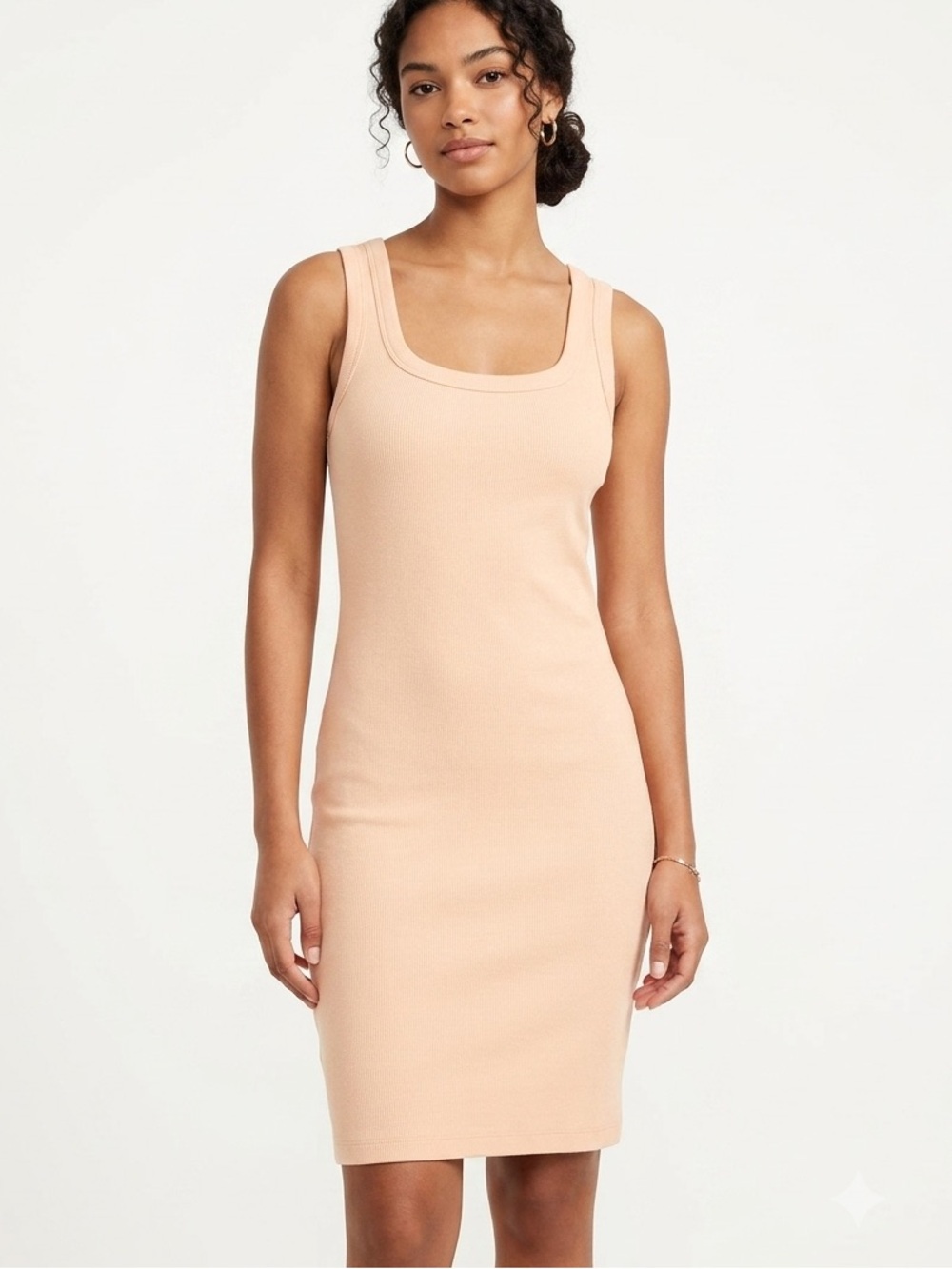 H&M | NWT BODYCON RIBBED PEACH DRESS